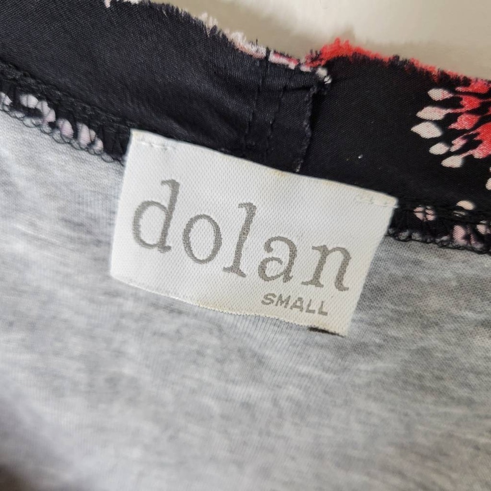 Anthropologie‎ Dolan Blouse Small Black Red Floral Silk Boho Art-Inspired Top - Picture 3 of 8